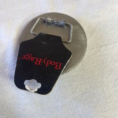 Skull Belt Buckle Body Rage Tag Pirate Metal Hip Hop Men Women Halloween 3”