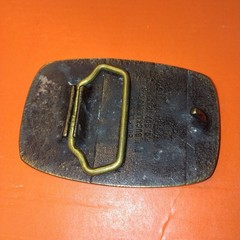 Vintage IBP Iowa Beef Processors Belt Buckle Brass Tone The Buckle Works FC-80
