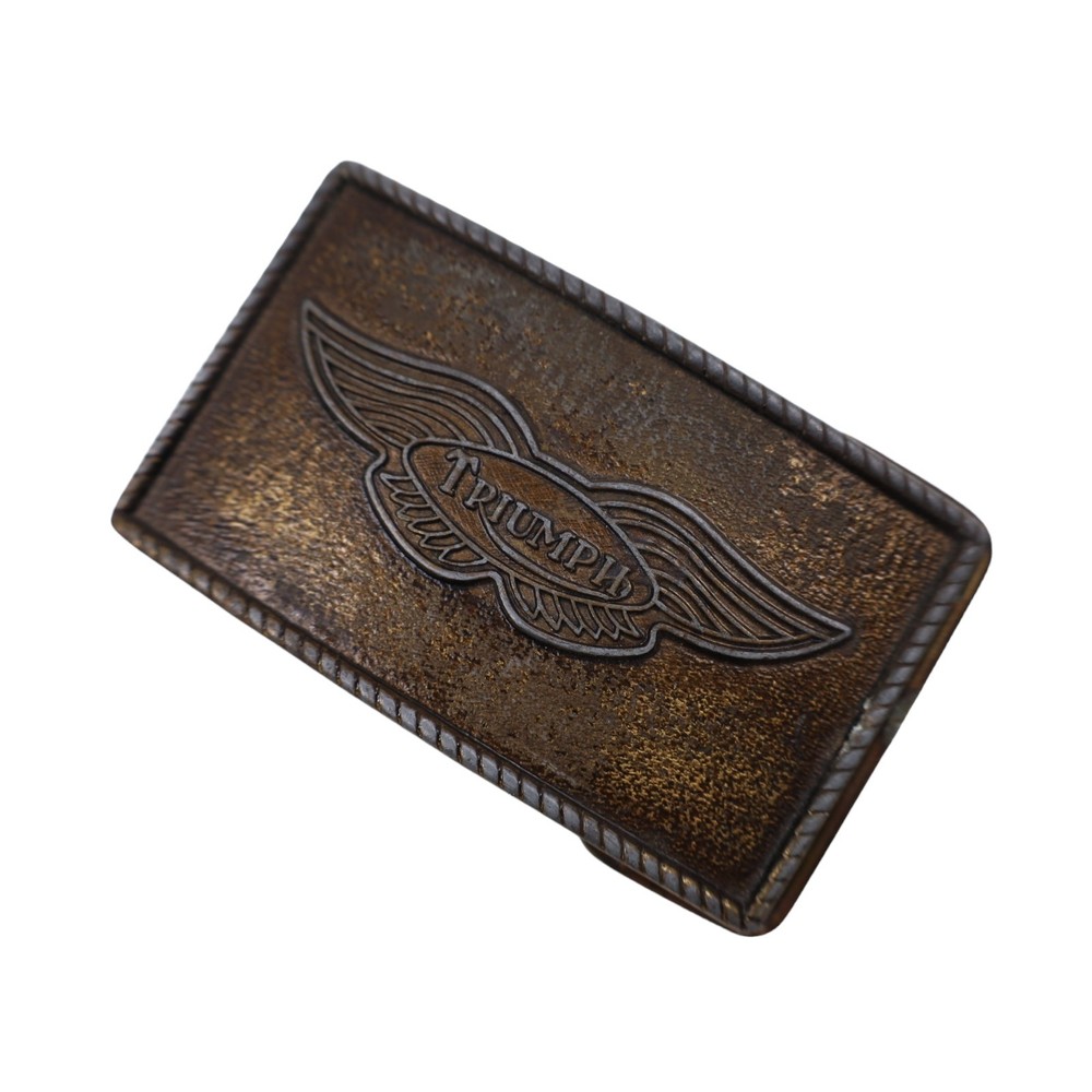 Vintage Triumph Motorcycles Crest Belt Buckle