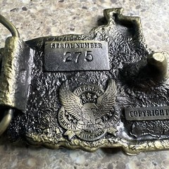 Train Engine Locomotive Belt Buckle The Great American Buckle Co Chicago 1981