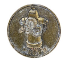 Pacer Vintage Belt Buckle Firefighter 🔥 Fire Hydrant METAL Collector Patina