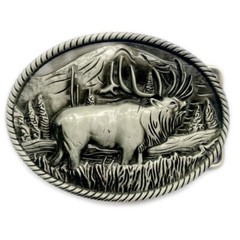 Moose Elk Deer Belt Buckle Western Cowboy Native American Motorcyclist (YDR-1-S)