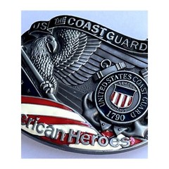 Coast Guard American Heroes Belt Buckle