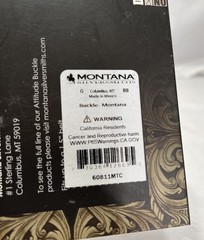 Montana Silversmiths Attitude Buckles Montana State New Unopened Box 1.5 in Belt
