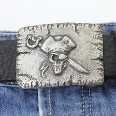 Pirate Belt Buckle, Pirate Skull Skull, Dark – Sailor & Skull Design