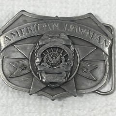 Vintage Belt Buckle Lot 6 Wells Fargo Budweiser Railroad Police Semi Truck