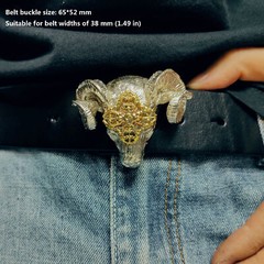 Brass Casting Casting Goat Head Belt Buckle, Personalised Men&rsquo;s belt buckle
