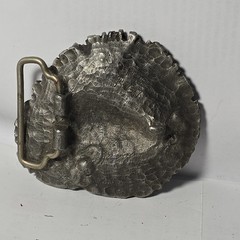 Siskiyou Silver Tone Horse Head Oval Western Belt Buckle Fits 1.5 in Belt
