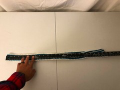 New Nylon braided Men Women Belt White Black Blue 48in Handmade No Buckle