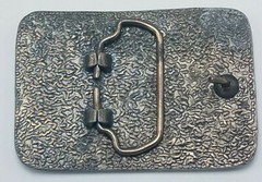 Vtg 1970&rsquo;s Licensed C B Operator Belt Buckle 3 1/4&Prime; x 2 3/8&Prime; CB Radio