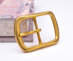 CLASSIC SOLID BRASS ROUND CENTER BAR LEATHERCRAFT BELT BUCKLE REPLACEMENT 40MM