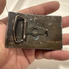 WELLS FARGO & CO Express Train BELT BUCKLE FIELD TELEGRAPH 1877