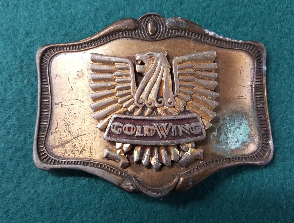 Honda Gold Wing AHM 1978 Belt Buckle Motorcyle Bike Old Vintage VTG Used
