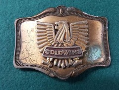 Honda Gold Wing AHM 1978 Belt Buckle Motorcyle Bike Old Vintage VTG Used