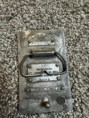 Vintage Bud Budweiser Anheuser Beer Louis Lewis Brass Metal Belt Buckle 1976 70s