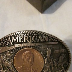 John Wayne Belt Buckle – Solid Brass – Men’s – 1st Edition