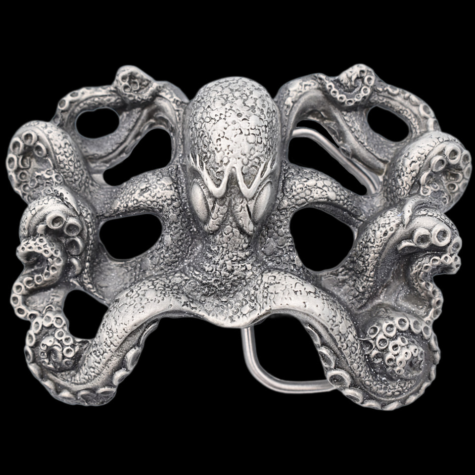 Octopus Deep Sea Creature Nautical Belt Buckle