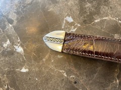 James Reid Sterling .925 14k Gold western belt buckle set (Mountain) ❇️