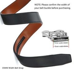 CHAOREN Ratchet Belt Replacement Strap 36&Prime; to 42&Prime; Waist Adjustable, Gun Black