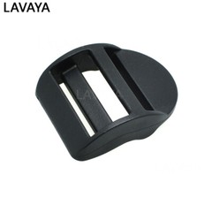 10pcs Ladder Lock Slider Plastic Buckles Belt Buckle Package Accessories Black