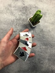 BELT BUCKLE In The Shape Of a Playing Card Deck Streetwear Men&rsquo;s Hype OS Size