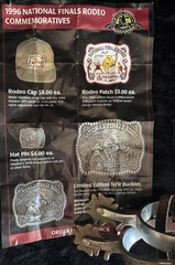 Hesston NFR 1996 Commemorative Belt Buckle New in Shrinkwrap Award Design Medals