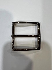 Solid Brass Polished Nickel Belt Buckle Made in Italy Fits 1.57&Prime; Belt Strap