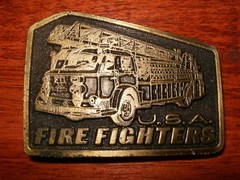 U.S.A Fire Fighters Belt Buckle