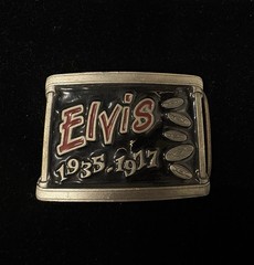 Collectible Elvis Presley belt buckle produced in the 1990s RARE