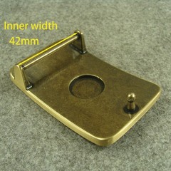 Solid Brass “ Tiger ” rectangle Belt Buckles 1.5&Prime; Plate Pin western Buckle Z309