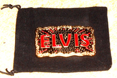 rare soldout elvis presley movie belt buckle as worn by baz luhrmann