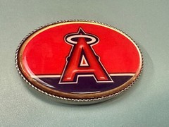 Los Angeles Anaheim Angels Ca Baseball Led Lights Belt Buckle W/ Fresh Battery!