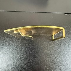 US Military Brass Belt Buckle Set Brass No Insignia NSN 8315-01-503-2104