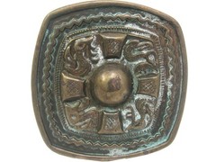 Celtic Cross – Brass Antique Patina Finish Belt Buckle