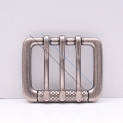 Heavy Sturdy Retro Triple Tongue Pin Prong Men Belt Buckle Fit 45MM Belt Straps