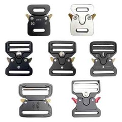 Quick Release Buckle Tactical Belt Buckle Set Zinc Metal Male Belt Silver Buckle