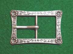 WESTERN STYLE BELT BUCKLE FOR 1&Prime; WIDE BELTS FLORAL DESIGN