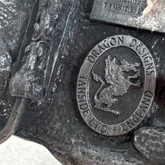 American Steel Belt Buckle Eagle The Power & The Glory Made In England 3.75”
