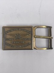 1959-1960 American Bowling Congress League Award Belt Buckle Most Imprvd Average