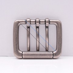 Heavy Sturdy Retro Triple Tongue Pin Prong Men Belt Buckle Fit 45MM Belt Straps