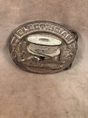 Siskiyou Buckle Co Belt Buckle Electrician 1992 Number E-6