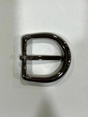 Solid Brass Polished Nickel Belt Buckle Made in Italy Fits 1.18&Prime; Belt Strap