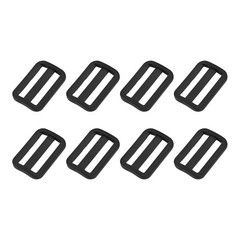 Bag Belt Glide Buckle (3.8cm/1.5&Prime;) 8Pcs, Plastic Adjustable Buckle Fasteners