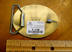 SAILING SHIP, SAN FRANCISCO MARITIME NHP BUCKLE 3&Prime; BRONZE BUCKLE (NEW)