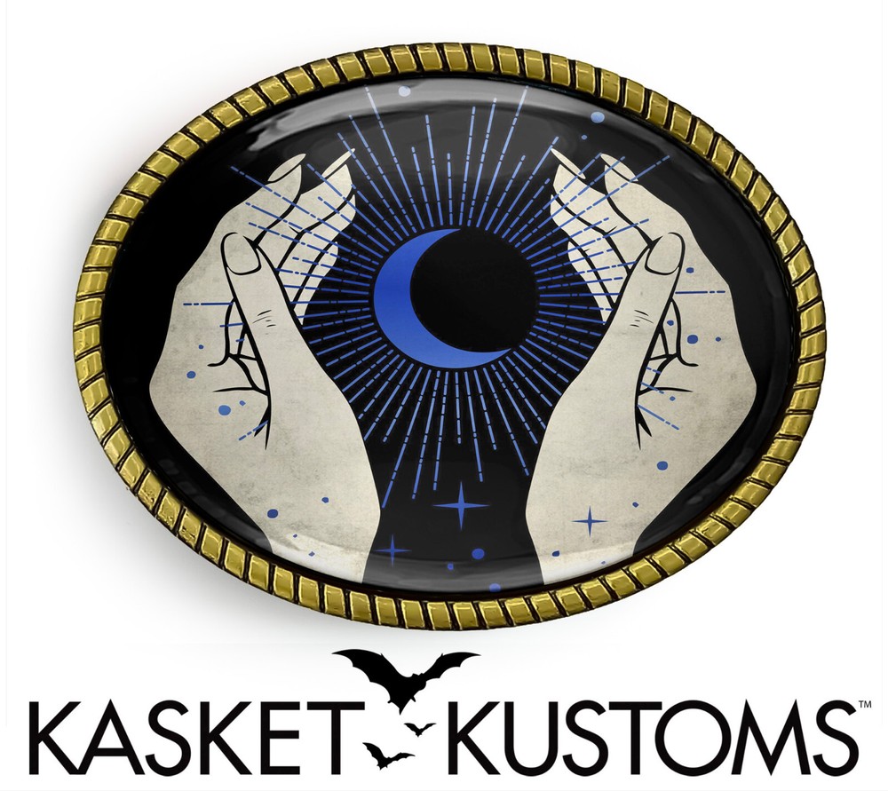 Fortune Teller Belt Buckle – Esoteric Psychic Gypsy Art Belt Buckle – 915-2