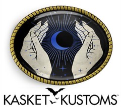 Fortune Teller Belt Buckle – Esoteric Psychic Gypsy Art Belt Buckle – 915-2