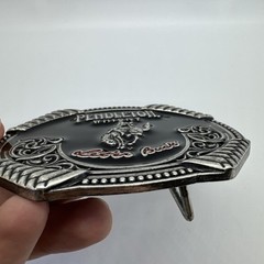Pendleton Whisky Belt Buckle Let’er Buck 2020 Montana Silversmiths Western
