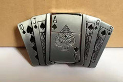 Men&rsquo;s Metal Belt Buckle Lighter – Refillable Novelty Outdoor Accessory