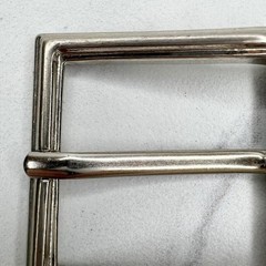 Silver Tone Simple Basic Belt Buckle