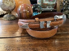 Alexander Kalifano James Reid Dgn Sterling Silver Belt Buckle 38-41-1.25/.75🦬✅